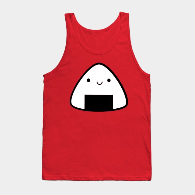 Cute Onigiri kawaii Tank Top by OtakuPapercraft